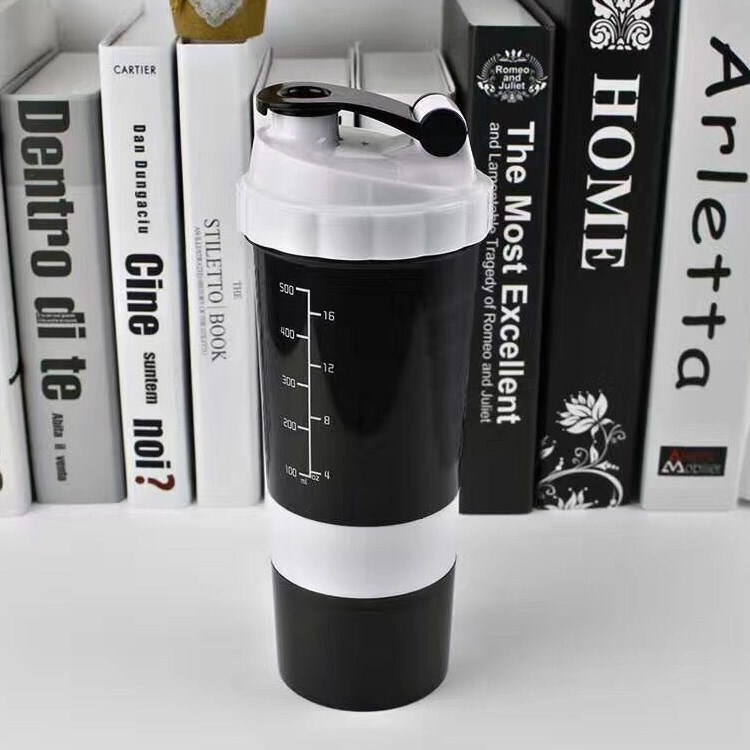  500ml Plastic Sport Protein Shaker Water Bottle Blender bottle shaker