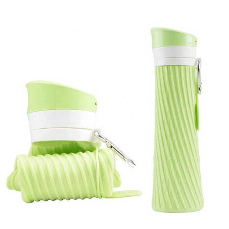Custom Collaposible Thin Coffee Cup Mugs PP Silicone Folded Water Bottles