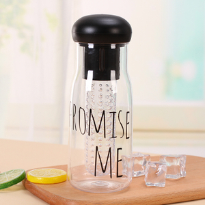 Custom Logo Function Shaker Plastic Fruit Fusion Water Bottle
