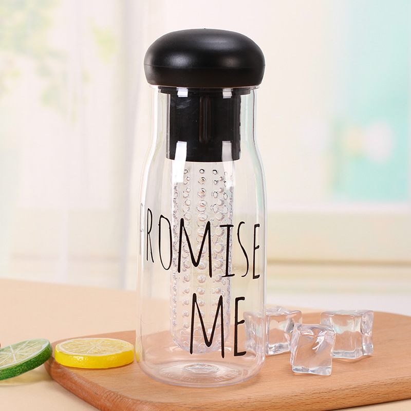 Custom Logo Function Shaker Plastic Fruit Fusion Water Bottle