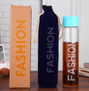 Wholesale custom 400ml private label slim fashion cheap water glass bottle sport 