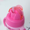 Cute Baby Bottle Kids Children Learn Feeding Drinking Water Straw Handle Bottle Feeding Cup 2 Use
