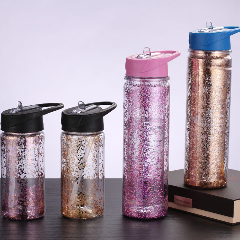 glitter water tubes