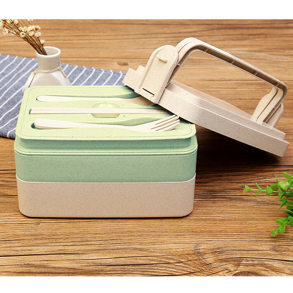 1pc-Lunch-Box-Wheat-Straw-3-Layers-Bento