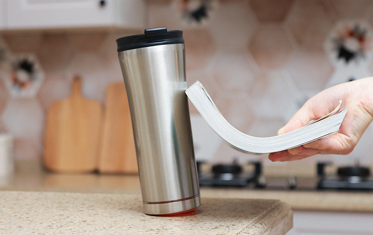 Wholesale Creative Gift Cups 304 Stainless Steel Won`t Fall Coffee Magic Not To Pour Cup Customized (3)