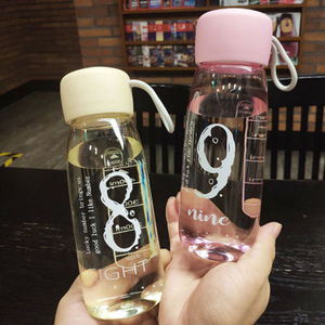 Simple small fresh outdoor sports kettle student Plastic Water bottle