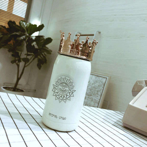 Creative mini Queen Insulation cup 304 stainless Steel portable Schoolgirl logo custom Hand Cup