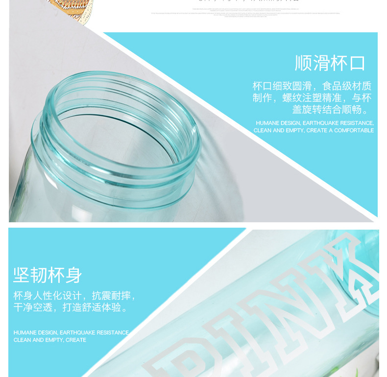 high quality water bottle with straw supplier