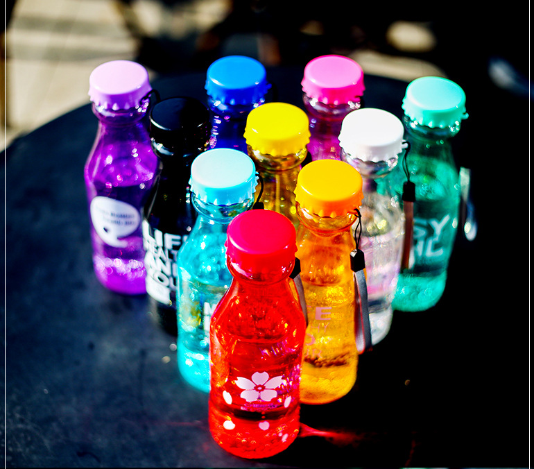 500ml BPA free milk shape clear plastic water bottles 