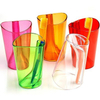 Anti-scaling wash dazzling color transparent can flip two in-all brushing mouthwash cup 