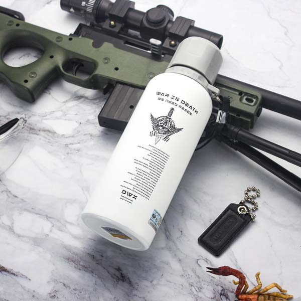 Outdoor travel ironing nozzle sports insulation kettle 304 stainless steel vacuum large capacity water bottle