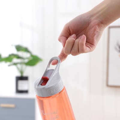 Tritan Bpa Free 800ml Plastic Outdoor Sport Bottle with Straw