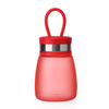 Plastic creative pudding bottle anti-fall portable student water bottle