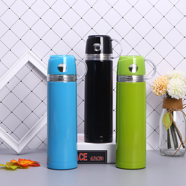 New Hot Selling Custom Stainless Steel Insulation Transparent Cover Office Portable Bottle