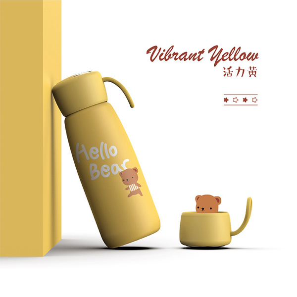 Star 304 Stainless Steel Insulation Bottle Portable Carrying Student Lovely Water Bottles