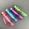 Transparent Color Portable Outdoor Space Plastic Water Bottle with Tea Compartment 1000ml Scale Sports Cold Water Bottle