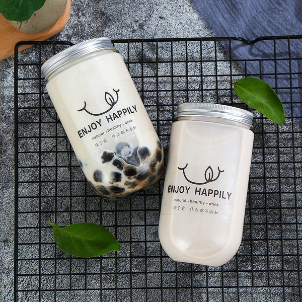 Disposable Plastic Milk Tea Juice Beverage Bottle