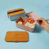 1000ml Singler Layer Bamboo Cover Biodegrdable Bamboo Fiber Lunch Box