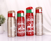 750ml Hot Christmas Printing Custom 18/8 Double Wall Stainless Steel Water Bottle 