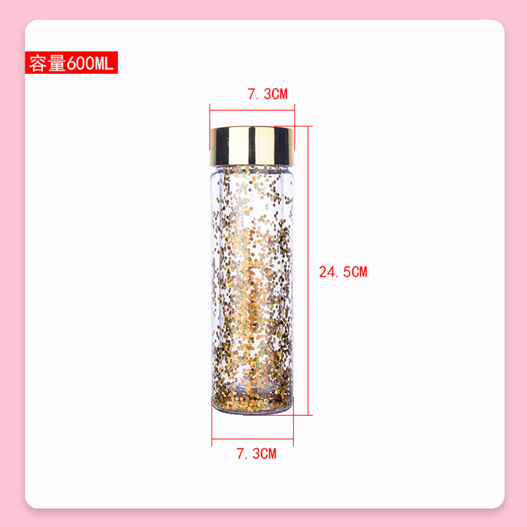  electroplated round cover bottle