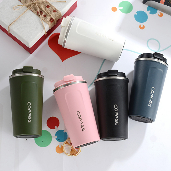 New 304 Stainless Steel Coffee Mug Vacuum Double-layer Thermal Insulation Office Water Mug