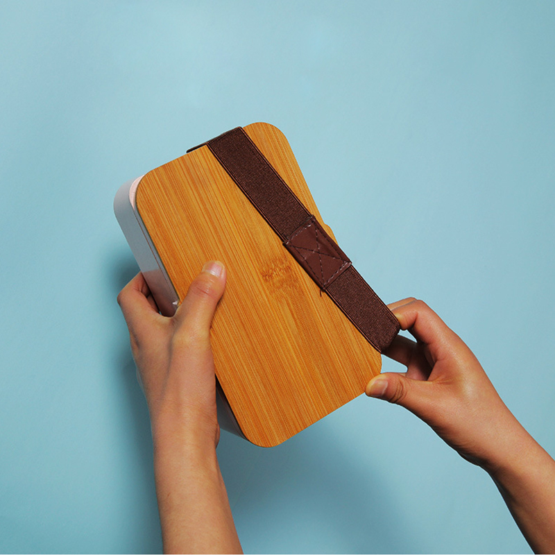 1000ml Singler Layer Bamboo Cover Biodegrdable Bamboo Fiber Lunch Box