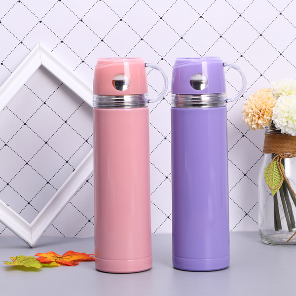 New Hot Selling Custom Stainless Steel Insulation Transparent Cover Office Portable Bottle