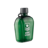 650ml Portable Flat Army Green Plastic Drinking Water Bottle Sport Bottle