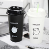 Custom Logo Frosted Cartoon Cute Creative Student Milk Teacup Children's Plastic High-grade Water Bottle