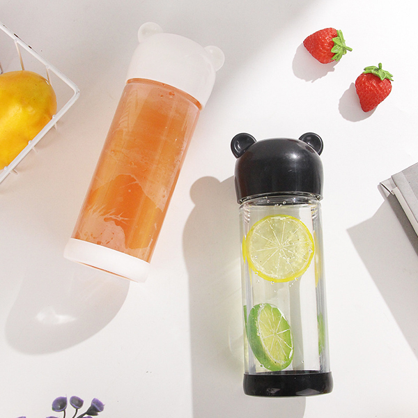 Custom Logo Portable Transparent and Creative Plastic Water Bottle for Children