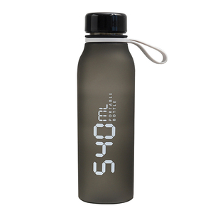 Modern Simple Digital Frosted Plastic Bottles Portable Outdoor Sports Water Bottle