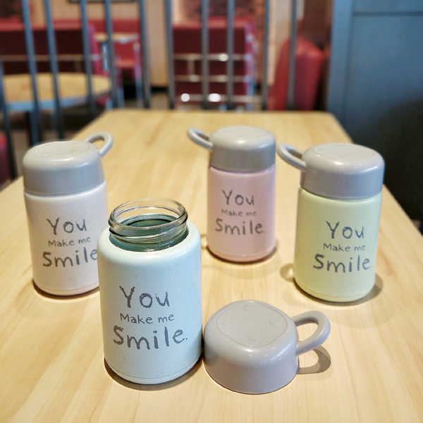 Custom Plastic Shell Glass Water Bottles Portable Heat Preservation Belt Cover Leak-proof And Fall-proof Heat Insulation Bottle
