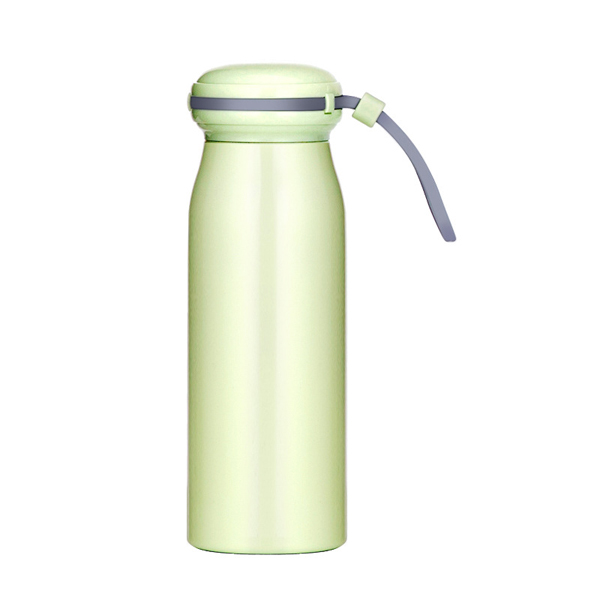 Custom Logo Macaron Stainless Steel Thermal Bottles Students Bring Rope Creative Gift Bottle