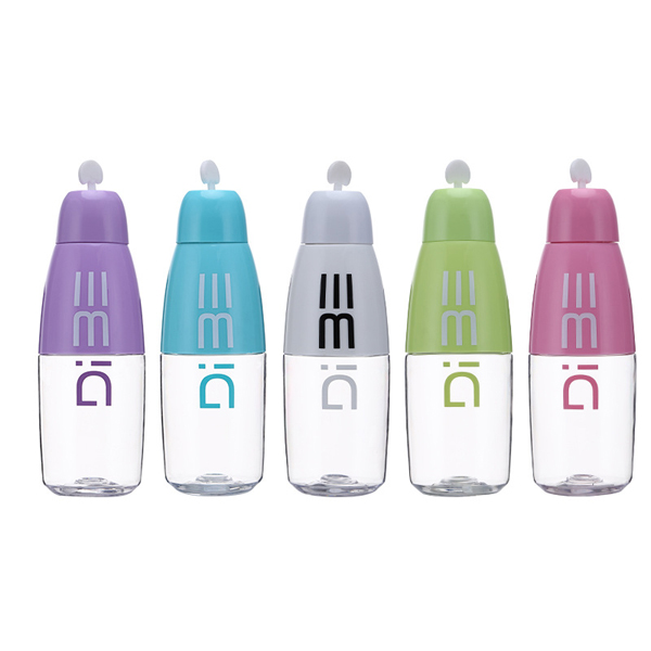 Water bottles plastic anti-fall students simple and lovely bottle with lid