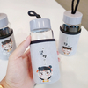 New custom Nezha glass portable cloth set student gift water bottle