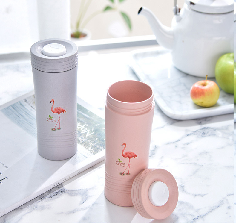 350ml New Bamboo To Go Water Bottle Biodegradable Travel Mug