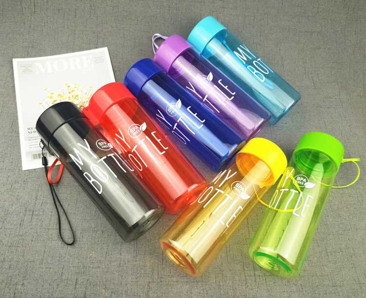  colored alphabet water bottle