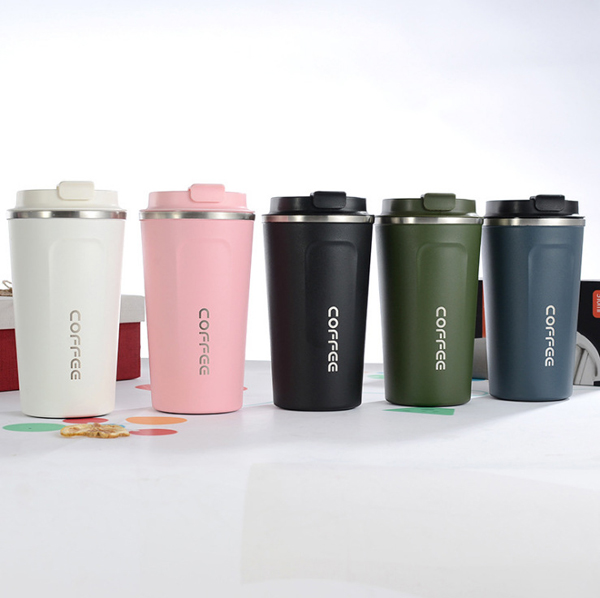 New 304 Stainless Steel Coffee Mug Vacuum Double-layer Thermal Insulation Office Water Mug