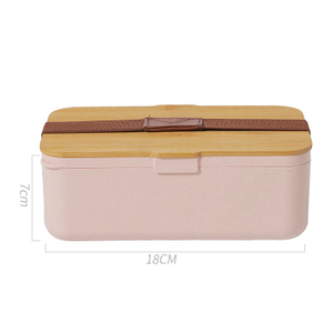 1000ml Singler Layer Bamboo Cover Biodegrdable Bamboo Fiber Lunch Box