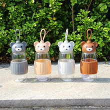 Teddy Handy Bottle Cartoon Plastic Space Kettle Student Gift Custom Water Bottles
