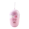 New Custom Logo Plastic Double-layer Milk Tea Lovely Fashion Rabbit Cup