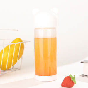 Custom Logo Portable Transparent and Creative Plastic Water Bottle for Children