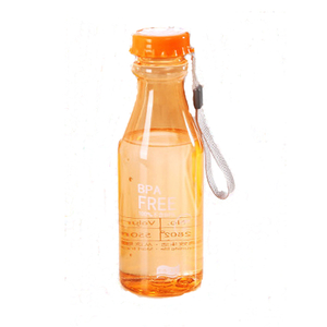 Frosted High Quality Plastic Portable Unbreakable Soda Bottle Sealed 550ml Kettle