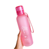 New Creative Transparent Frosted Couple Bottles Sports Portable Plastic Water Bottle