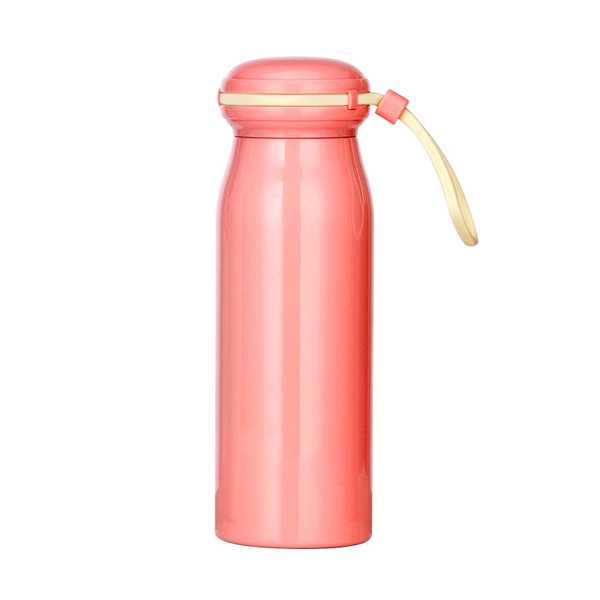 Custom Logo Macaron Stainless Steel Thermal Bottles Students Bring Rope Creative Gift Bottle