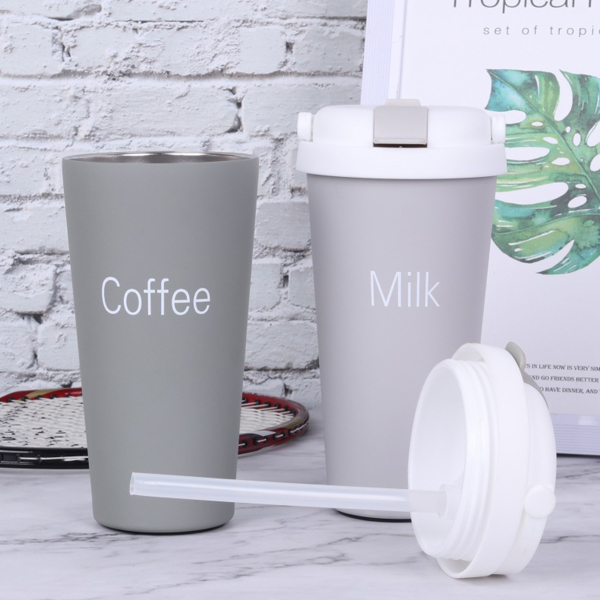 Creative 304 Stainless Steel Insulation Car Water Bottle Office Coffee Mug