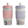 350ml New Bamboo To Go Coffee Cup Biodegradable Travel Mug with Silicon Holder