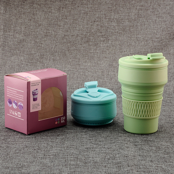 Silicone Folding Cups 350ml Outdoor Travel Portable Telescopic Cup