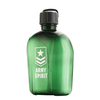 650ml Portable Flat Army Green Plastic Drinking Water Bottle Sport Bottle