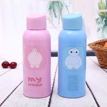 Plastic Shell Double-layer Thermal Insulation Children's Handycup Custom Cartoon Glass Bottle